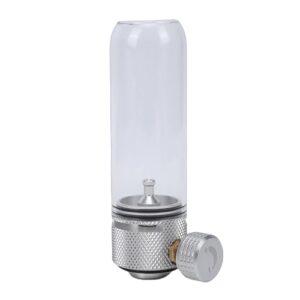 Vintage-Butanlaterne mit kompaktem Design für Outdoor-Camping-Aktivitäten, Gaslaterne mit Butankannister und Aluminiumlegierung/Kupfer-Material, ideal für Camping, Wandern oder Picknicks.