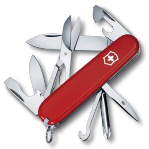 Echtzeit-Überprüfung: Victorinox Schweizer Taschenmesser Super Tinker mit 14 Funktionen, einschließlich Klinge, Dosenöffner und Schraubendreher 3 mm.
