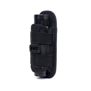 Taktische Taschenlampenhalter mit 360-Grad-Karabiner-Clip und Molle-Zubehör für den Alltag, das Wandern, Trekking und Outdoor-Aktivitäten