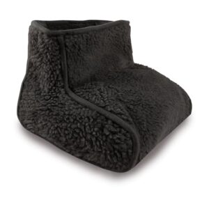 Füßwärmer mit Lammfloroptik für kalte Füße, Universalgröße, Wärmeschuh für Zehenwärme