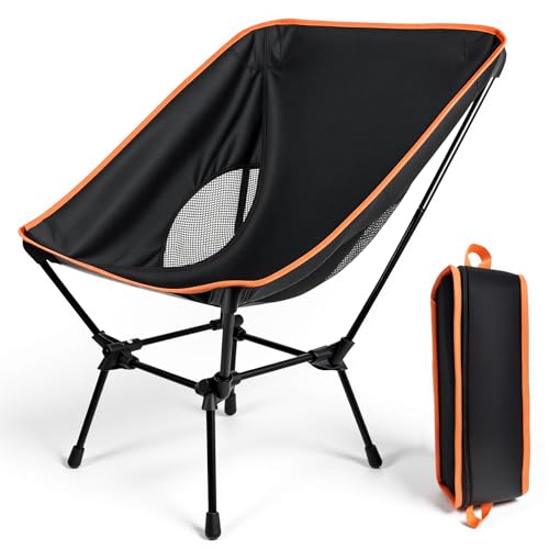 Faltbarer Campingstuhl mit Tragetasche, atmungsaktiv und stabi, ideal für Outdoor-Aktivitäten wie Camping, Wandern oder Gartenstühle