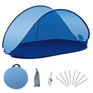 Beach-Tent mit UV-Schutz, perfekt für Familien-Strandausflüge und Camping, dunkelblau