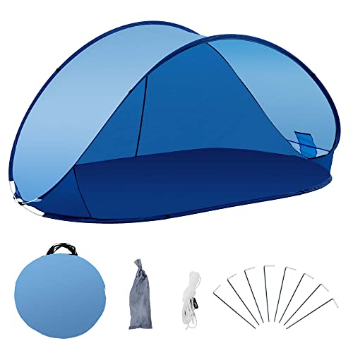 Beach-Tent mit UV-Schutz, perfekt für Familien-Strandausflüge und Camping, dunkelblau