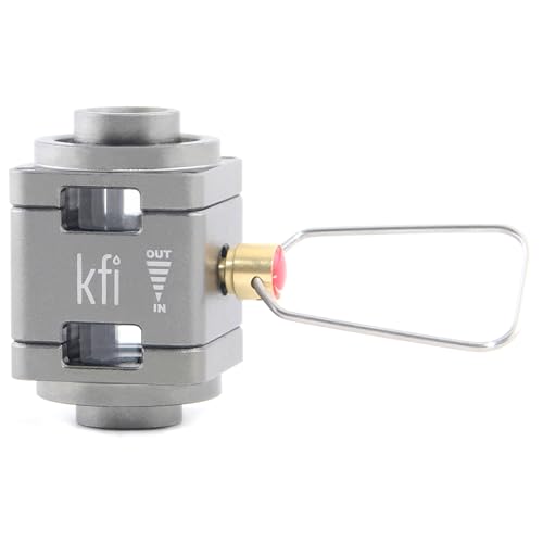KFI Gas Canister Refill Adapter, Gaskanister Nachfülladapter, Kraftstoffübertragungsgerät, Gasflasche Nachfülladapter, Tragbares Gasdruckventil Aufblasventil für Outdoor