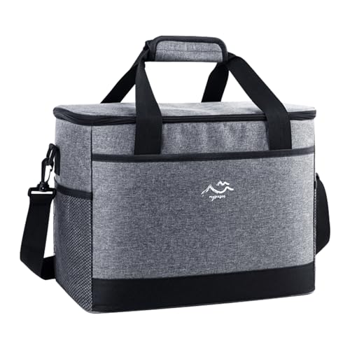 Kühltasche 26L Groß faltbar und wasserdicht mit Isolierung für Strand, Camping, Einkauf und Reise