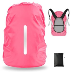 Wasserdichter Regenschutz für Rucksack, rosa, M, 30-40L