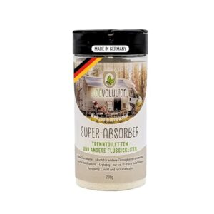 Hochleistungsabsorber für alle Flüssigkeiten - Extra saugstark - Ideal für Camping-Toilette, Wohnwagen, Haushalt, Party & Festivals