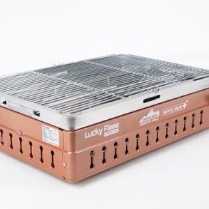 Lucky Flame LF-90GD(XL) Gasgrill/Campinggrill für MSF-1A 227g Kartuschen, Piezo-Zündung und Automatische Gasabschaltung