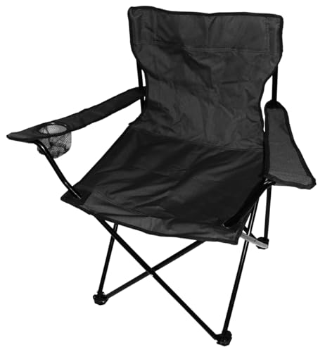 Anglersessel Campingstuhl Faltstuhl mit integriertem Getränkehalter und praktischer Tasche für ein bequemes und unterhaltsames Camping- und Picknick-Erlebnis