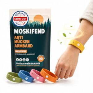 Mückenschutz Armband, Moskito Insektenschutz für Kinder und Erwachsene gegen Mückenstiche
