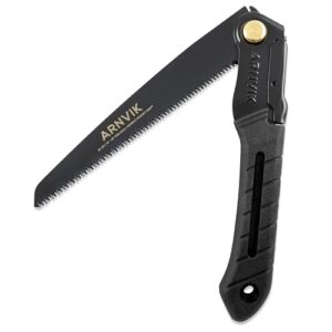 Nordische Astsäge für Gartenarbeit und Bushcraft - Sk5-Stahlblatt mit 8 Zähnen pro 2,5 cm - Härte ~HRC50 - Ideal für Gartenarbeit, Camping und Bushcraft
