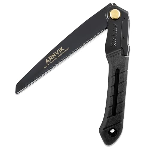 Nordische Astsäge für Gartenarbeit und Bushcraft - Sk5-Stahlblatt mit 8 Zähnen pro 2,5 cm - Härte ~HRC50 - Ideal für Gartenarbeit, Camping und Bushcraft