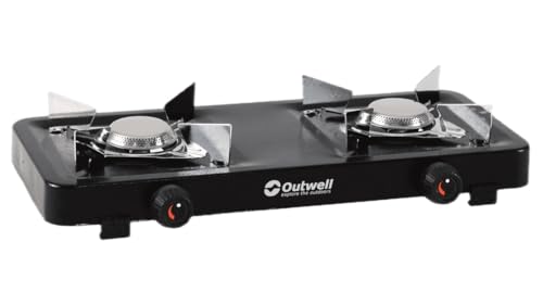 Outwell Gaskocher Appetizer 2-Kocher in schwarz, ideal für Camping und Outdoor-Aktivitäten