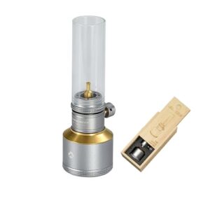 Portable Gaslaterne für Camping und Outdoor-Abenteuer, mit sanftem Licht und geringem Gasverbrauch