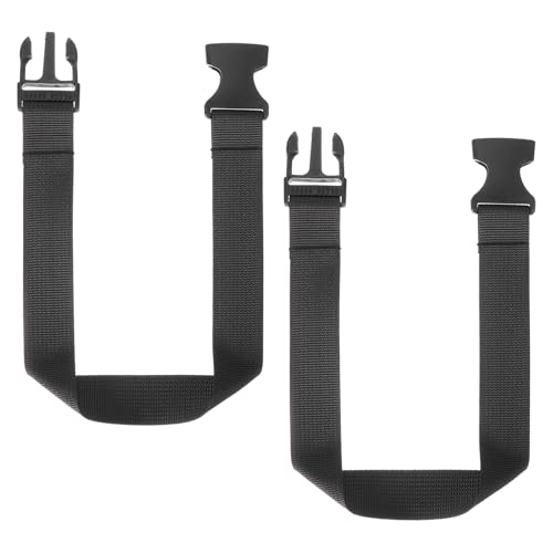 Bauchtaschen Verlängerungsriemen aus Polyester, 45 x 2,5 cm groß, in Schwarz