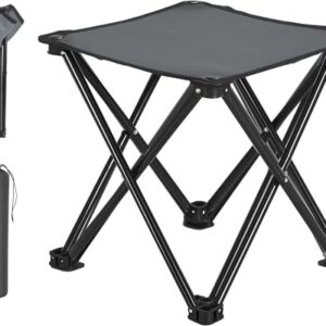 Klapphocker für Camping - Tragbarer falthocker mit Tragetasche, ideal für Outdoor-Aktivitäten wie Garten, Festival und Angeln