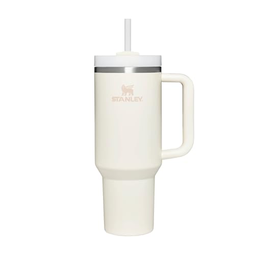 STANLEY Quencher H2.0 Flowstate Trinkflasche mit Strohhalm 1,2L - Thermobecher kühlt 11 Stunden - Eisgekühlter BPA-frei - Edelstahl Trinkbecher