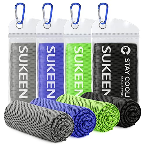Kühltuch Set, Handtücher mit Kühleffekt für Sport, Reisen und Alltag