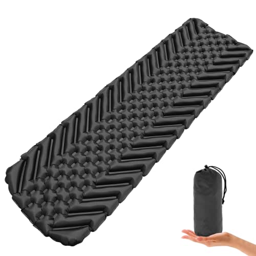 Camping Isomatte, wasserdichte Faltbar Luftmatratze, Kleines Packmass Campingmatte Schlafmatten für Camping Wandern Sport Reisen Backpacking