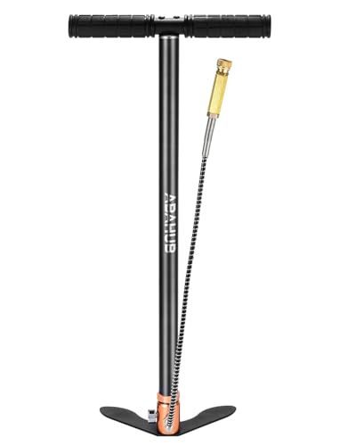 Hochleistungs Handpumpe für verschiedene Anwendungen, 3-stufige Kompression, 4500 PSI, Manometer, Luftpistolen, Kajaks, SUP-Bootsreifen und Autoreifen