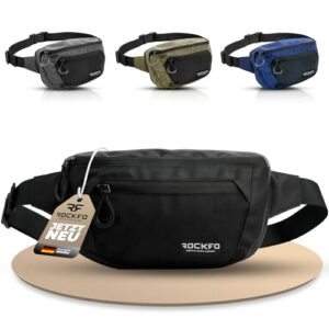 Bauchtasche für Damen und Herren - Taktische Bauchtasche mit Anti-Diebstahl-Fach und vielen Kammern zur Sortierung von Reisepass, Bargeld, Powerbank und mehr.
