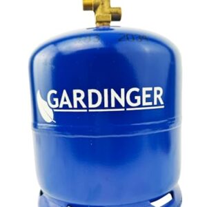 GARDINGER leere befüllbare 2,5 kg Propangasflasche mit Sicherheitsventil - eine kostengünstige Alternative zur GAZ R907