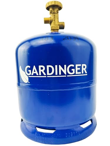 GARDINGER leere befüllbare 2,5 kg Propangasflasche mit Sicherheitsventil - eine kostengünstige Alternative zur GAZ R907