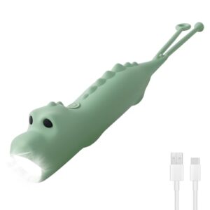 Aufladbare Taschenlampe für Kinder, Dimmbar und sicher, Silikongehäuse, ideal für Notfälle, Camping, Wandern oder als Geschenk