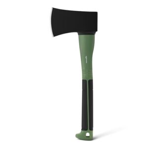 Amazon Basics Spaltaxt zum Hacken von Holz, Olivgrün, schwarz, 1er-Pack - Vielseitige Axt für Brennholz, Baumstämmen und Anzündholz