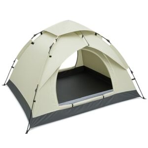 Wasserdichtes Pop-up-Zelt für 2-3 Personen, Kuppelzelt mit UV-Schutz und leichtem Campingzelt für Outdoor-Aktivitäten.