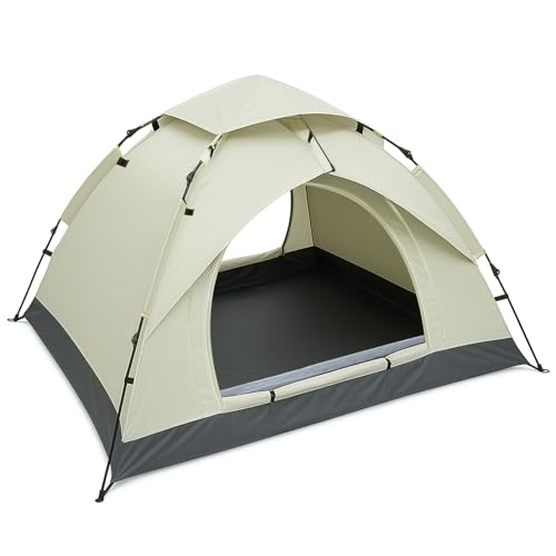 Wasserdichtes Pop-up-Zelt für 2-3 Personen, Kuppelzelt mit UV-Schutz und leichtem Campingzelt für Outdoor-Aktivitäten.