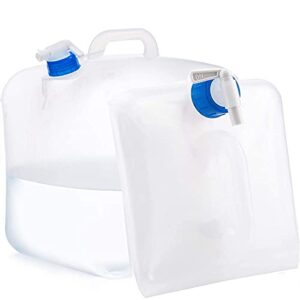 Faleizhi 10L/15L/20L faltbarer Wasserkanister mit Zapfhahn, BPA-freier tragbarer Wasserbehälter für Outdoor-Aktivitäten wie Camping und Reisen