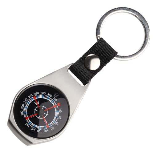 Kompass Wegweiser Schlüsselanhänger, ein praktischer Tragbarer Wasserdichter Multifunktionales Accessoire für Outdoor Camping Abenteuer Wanderungen Wandern Reisen