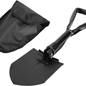 Multifunktionale 47 cm große Klappschaufel mit Aufbewahrungstasche für Camping, Bagger, Graben, Schneiden, Hobeln und Sägen von Holz.
