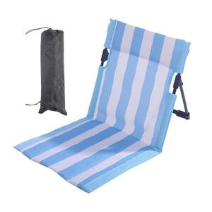 Portablesitz im Freien auf der Strandliege oder am See, bequemer Sitz mit Rückenlehne und verstellbarem Höhenregler für einen perfekten Ausgleich zwischen Komfort und Portabilität