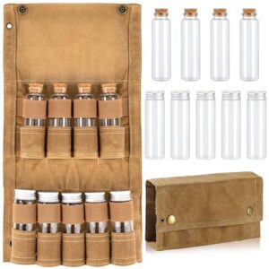 Camping-Gewürz-Set mit 9 Gewürzgläsern und Tragtasche aus Segeltuch für Outdoor-Picknick-Grillen