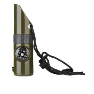 Multifunktionales Outdoor-Gerät mit Signalpfeife, Kompass, Lupe und Thermometer für sichere Outdoor-Aktivitäten wie Camping und Wandern