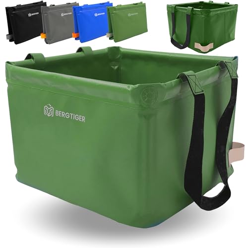 Faltbare Outdoor Spülschüssel und Spülwanne mit EXTRA GRIFF für Camping, ideal für Wanderer und Outdoor-Fans, 26 Liter Fassung