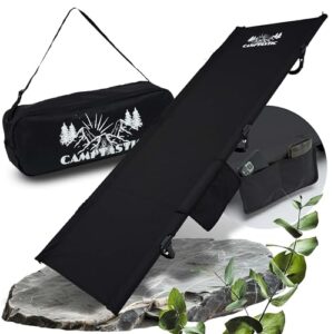 Ergonomisches Campingbett, Ultraleiches Feldbett mit 2,3 kg, komfortables Tragbares Campinglager für Outdoor-Aktivitäten wie Camping, Wandern und Festivals