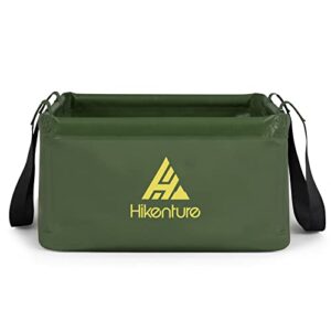 Eine praktische und multifunktionale HIKENTURE Outdoor Faltschüssel für alle Ihre Outdoor-Aktivitäten, wie Camping, Wandern, Angeln oder Grillen. Die Faltschüssel besteht aus robusterem PVC-Plastik und bietet eine Kapazität von 15 Liter.