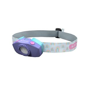 Ledlenser KIDLED2 Stirnlampe für Kinder - energiesparende Stirnlampe mit Batterien, Weiß-Rot-Blaulicht, Mini Kopflampe mit Clip
