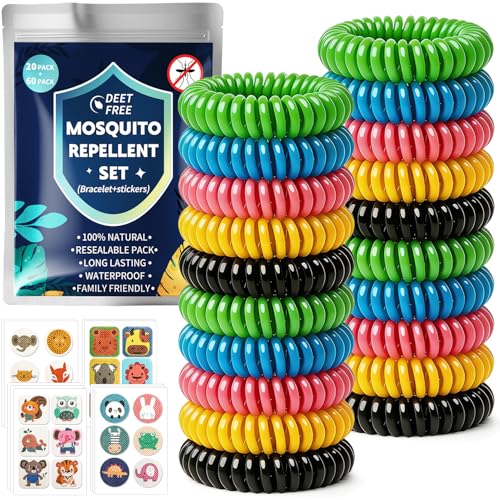 Mückenschutz Armband mit Mückenpflastern für Kinder und Erwachsene, ideal für Camping, Reisen und Outdoor-Aktivitäten