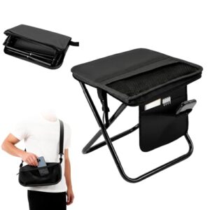 Leichter Campinghocker mit Tasche, Tragbarer Klapphocker für Outdoor-Aktivitäten wie Camping, Wandern und Angeln