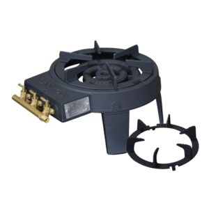 Gaskocher für Outdoor Küche, Garten, Camping & BBQ - Wokbrenner zum Kochen - Hockerkocher Gas - Profi Wok Brenner aus Gusseisen mit 11 kW Leistung