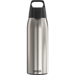 SIGG Shield ONE Brushed 1 Liter Edelstahl Trinkflasche, BPA-frei, Auslaufsicher und leicht zu tragen für Outdoor- und Fitnesszwecke