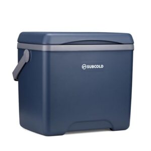 Leichte tragbare Kühlbox für Auto, Reisen und Outdoor-Aktivitäten. Die Subcold Chilly 28L ist eine praktische passive Kühlbox für Picknick, Strand, Auto, Reisen, Camping und Outdoor-Nutzung unter typischen Sommerbedingungen.
