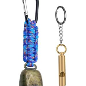 Sicherheits-Kit für Outdoor-Abenteuer mit Bärenglocke und Pfeife für Wandern, Camping, Überleben und Reisen