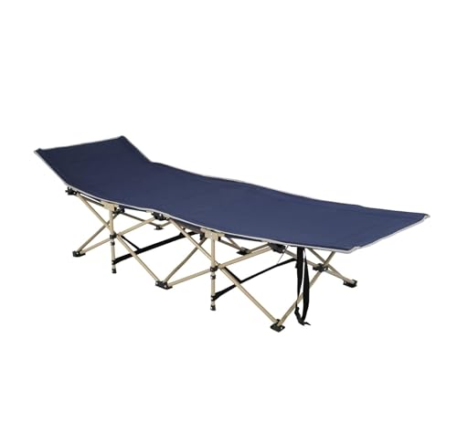 ARATERVIO Campingbett Klappbar XL, 250kg belastbar, faltbares Campingbett mit Seitentasche für Camping Outdoor Garten Strand Reise Gästebett Indoor Outdoor
