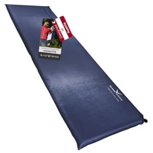 Selbstaufblasbare Luftmatratze von Black Crevice, blau, 7 cm