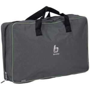 BO-Camp Polyester-Aufbewahrungstasche für Gaskocher, Grau und Schwarz, 50 x 30 x 8 cm